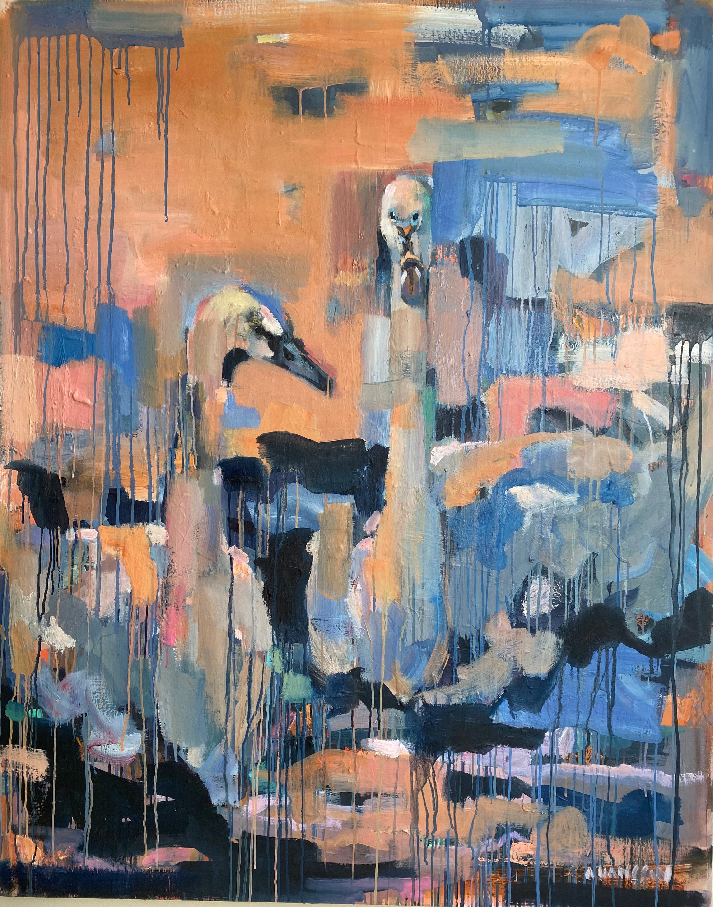 The swans, 145x115cm