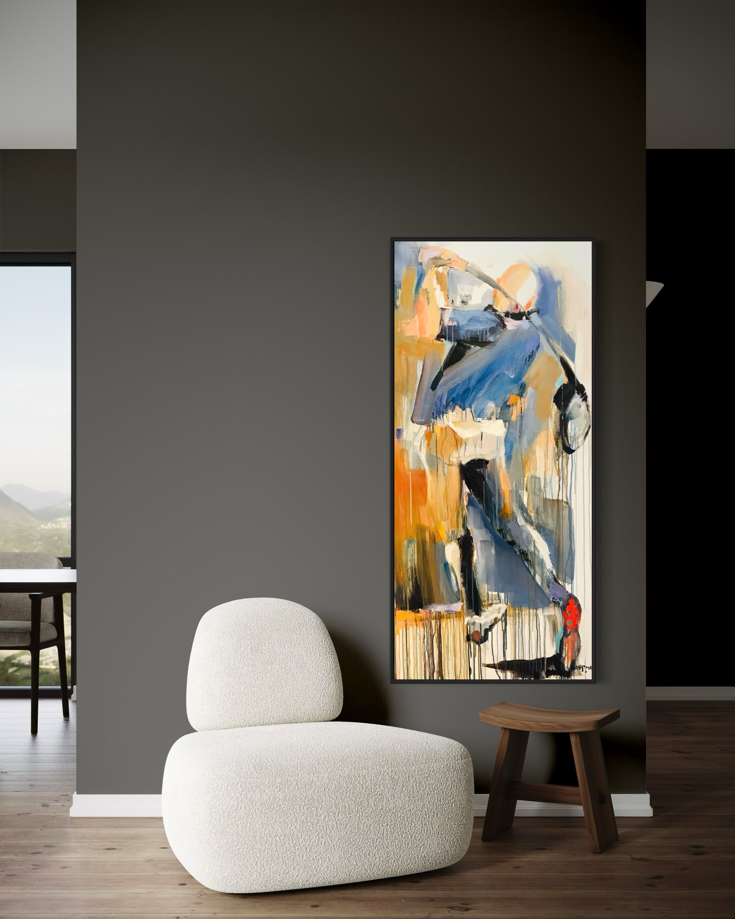 Swinging golfer, 151x68