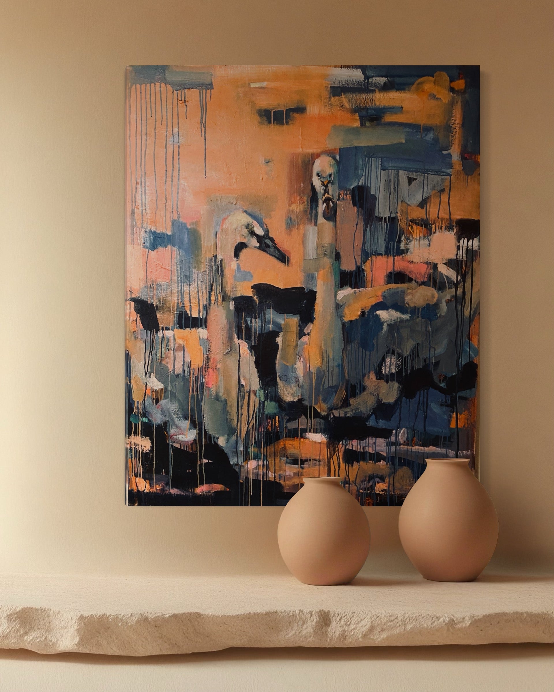 The swans, 145x115cm