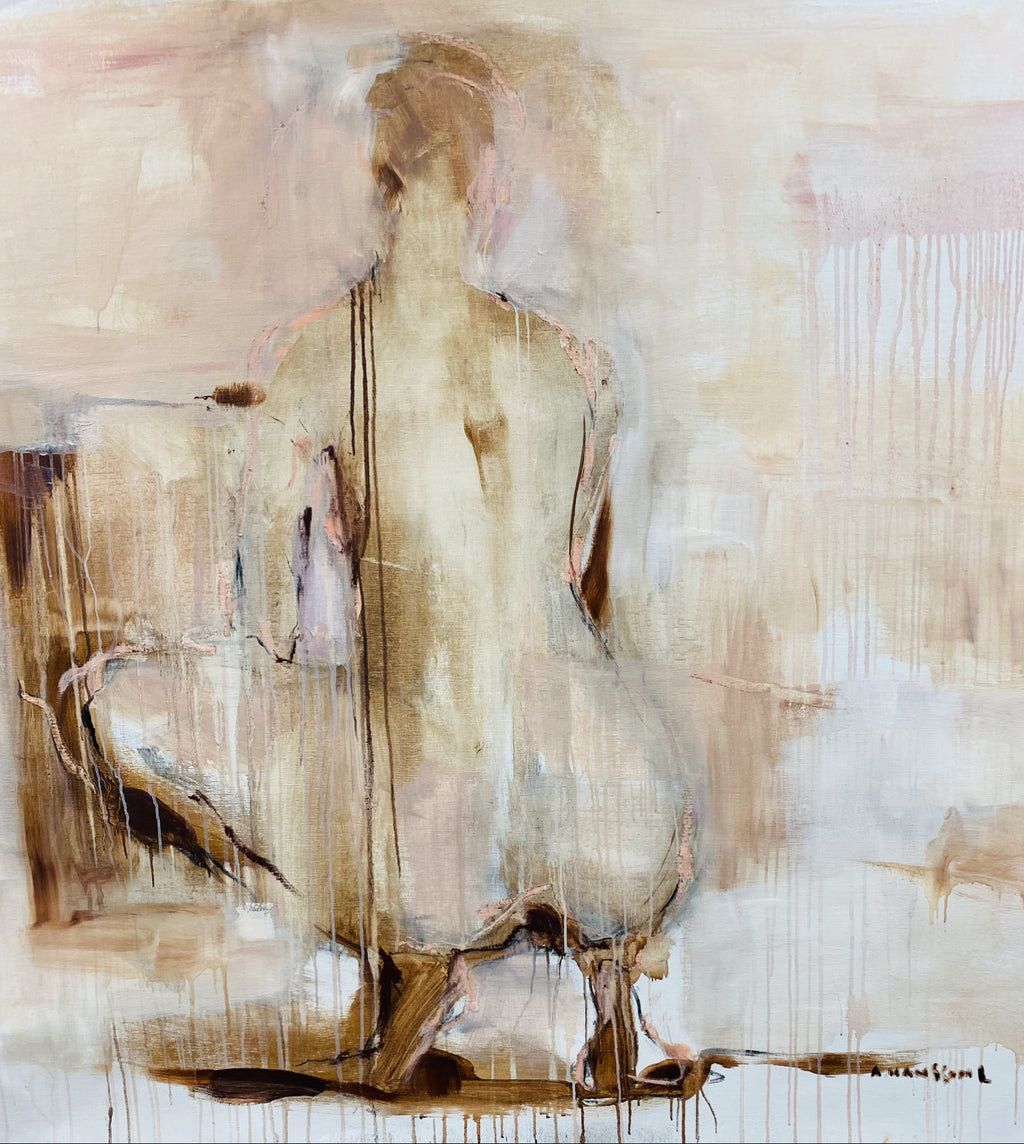 From behind, 140x140cm
