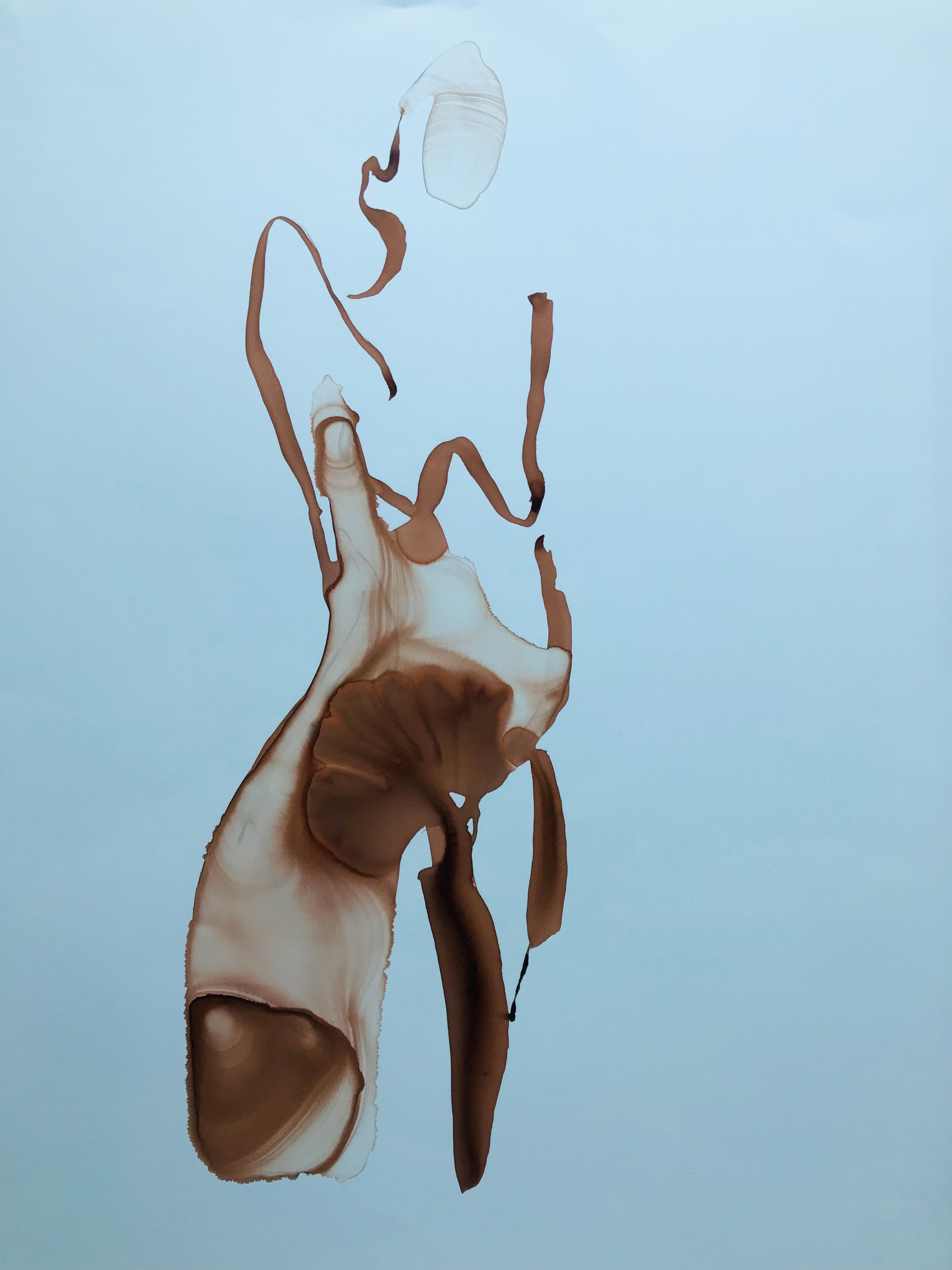 Woman in sienna, 42x30cm